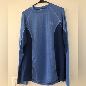 Under Armour Heat Gear Blue Long Sleeve Jersey Used Great Condition Medium